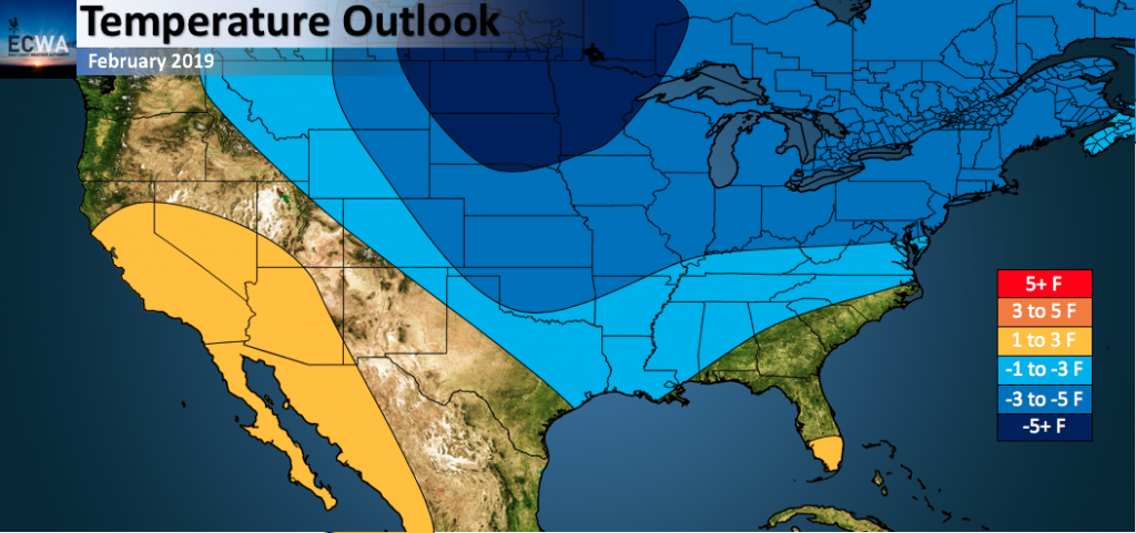 February 2019 Temperature Outlook - Carolina Weather Authority