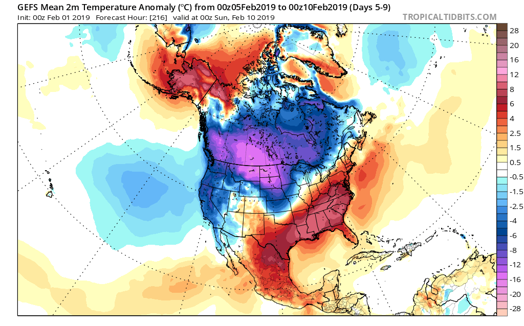 February 2019 Temperature Outlook - Carolina Weather Authority
