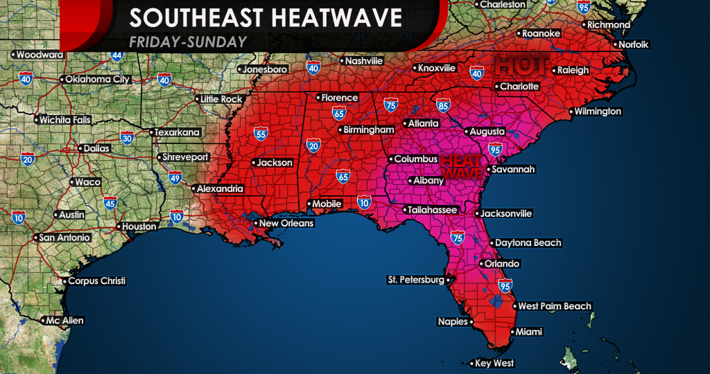 Southeast to sizzle by the end of this week - Carolina Weather Authority