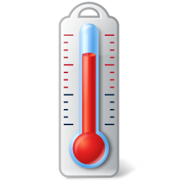 Icon representing excessive air temperature