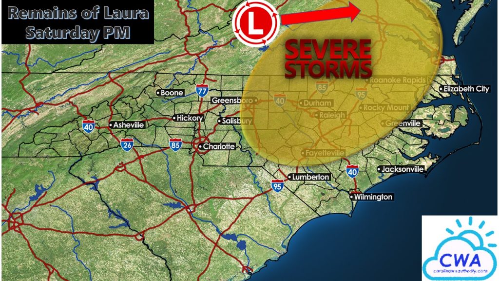 Remains of Laura to Bring Possible Severe Storms, Tornadoes Saturday ...