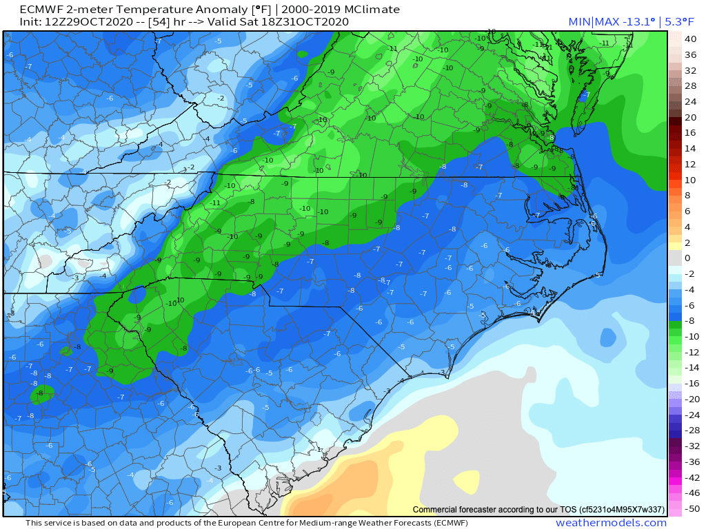 Cooler Temperatures Arrive for Halloween - Carolina Weather Authority