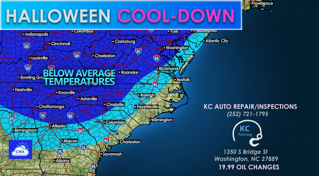 Halloween Chill Expected for the Carolinas - Carolina Weather Authority