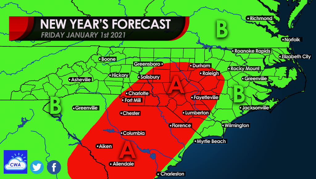 New Year's Day Severe Storms Threat - Carolina Weather Authority