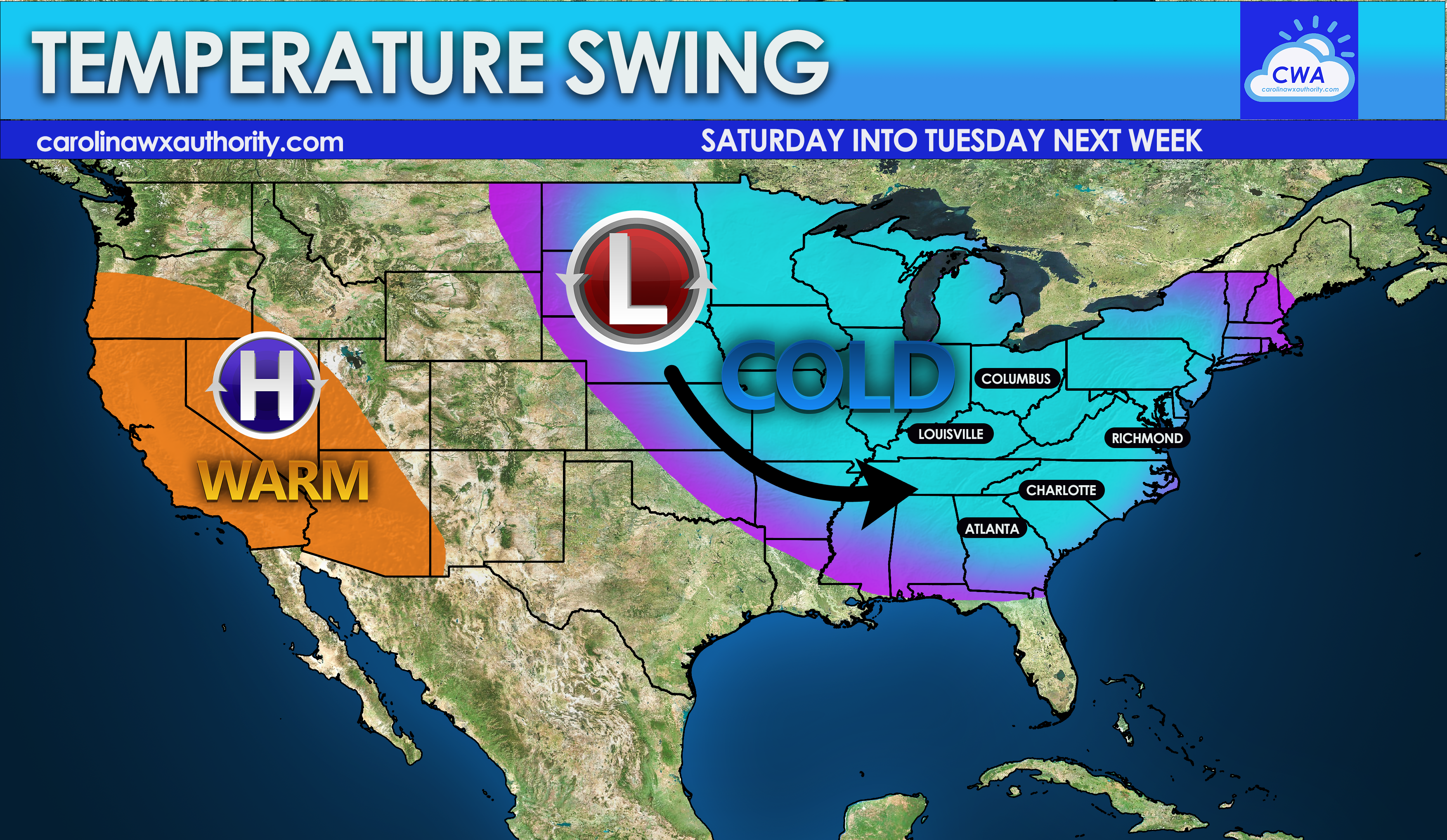 Temperature Swing Expected This Weekend for the East Coast - Carolina ...