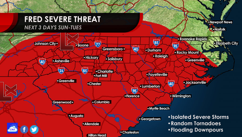 Fred Will Bring Potential Impacts to the Carolinas This Week - Carolina ...