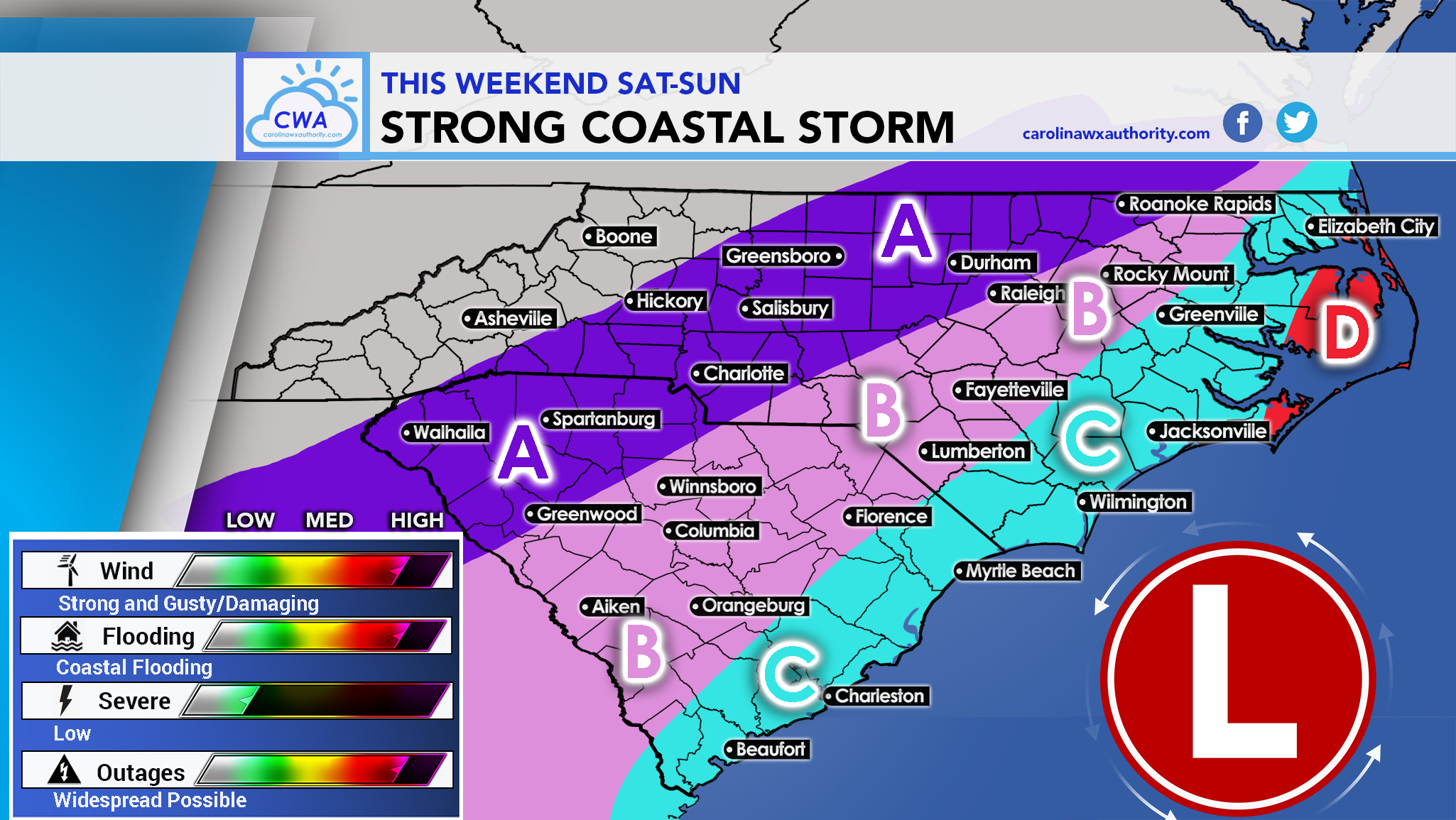Powerful Coastal Storm Expected This Weekend Carolina Weather Authority