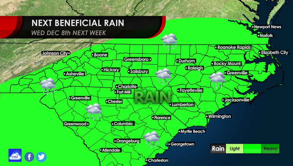 Beneficial Rains On The Way Next Week - Carolina Weather Authority