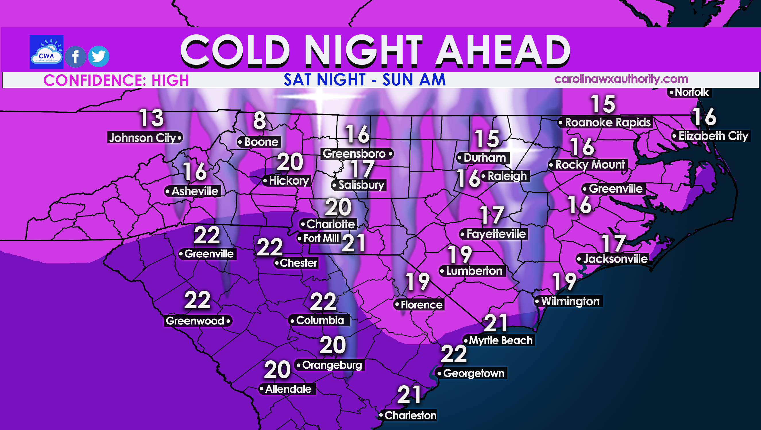 Frigid Night Ahead For The Carolinas Carolina Weather Authority
