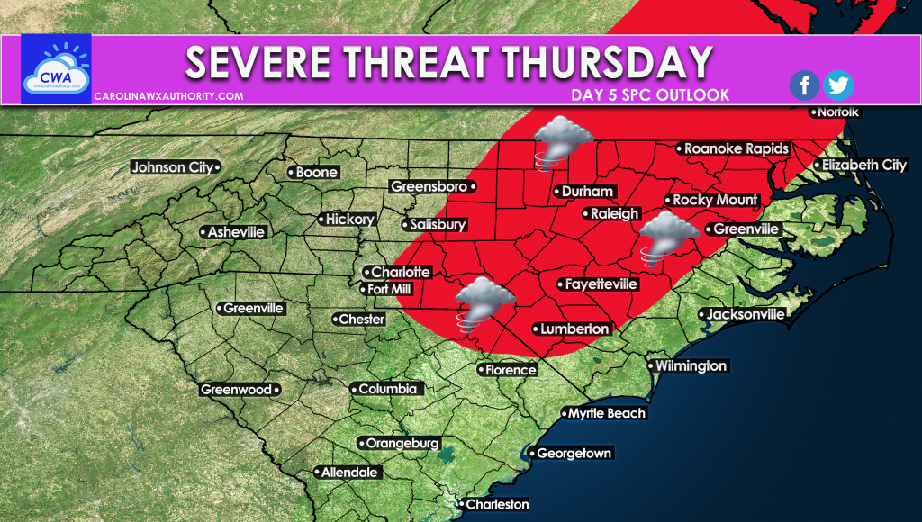 Thursday Could Spell Tornado Troubles - Carolina Weather Authority