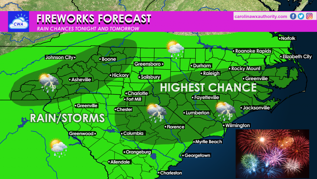 Holiday Weekend Remains Unsettled - Carolina Weather Authority