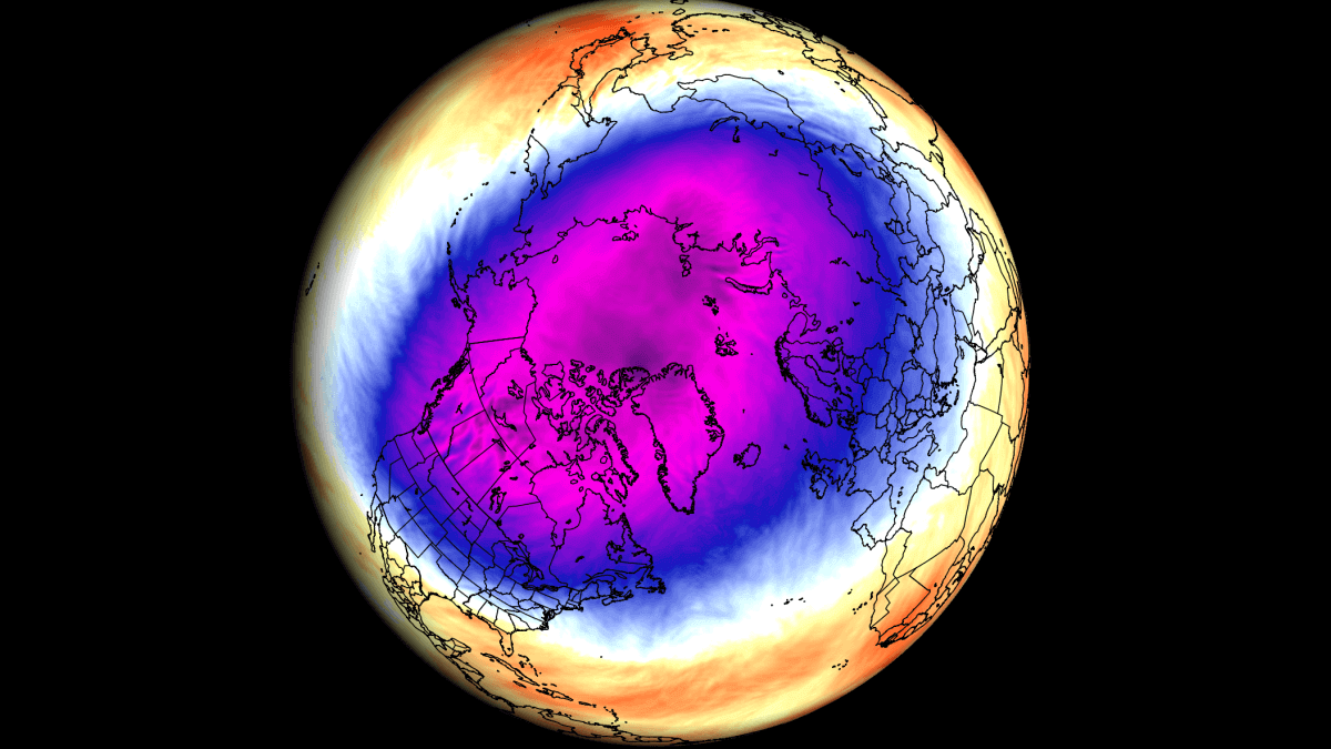 A polar vortex is now emerging over the North Pole and could impact the ...