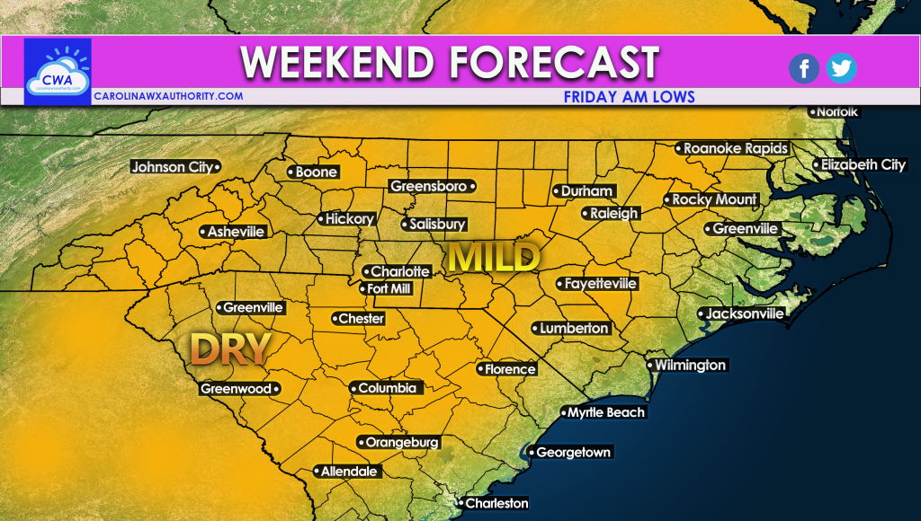 Beautiful Weekend Ahead; Major Cold Next Week Carolina Weather Authority
