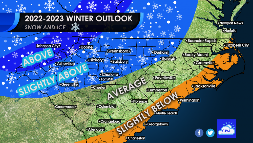 Carolina Weather Authority Winter 20222023 Outlook Carolina Weather Authority