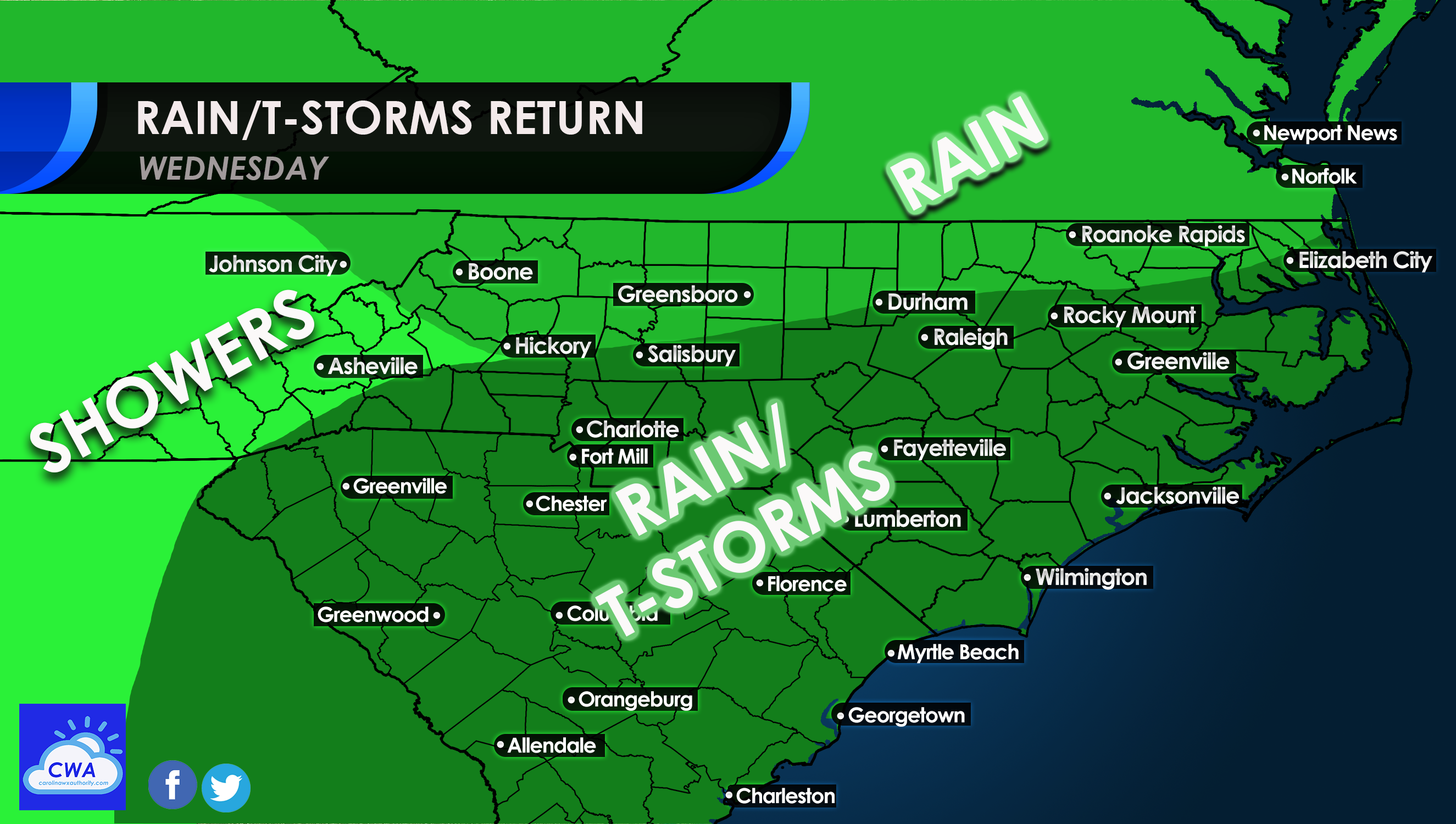 Rain and Thunder Return Wednesday; Pattern Remains SnowStarved