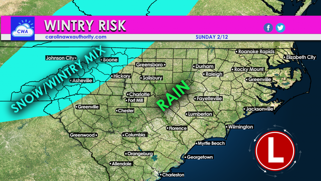 Wintry Scenario Possible Sunday Carolina Weather Authority