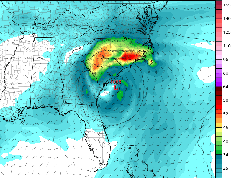 Coastal Low Still Set to Soak Holiday Weekend - Carolina Weather Authority