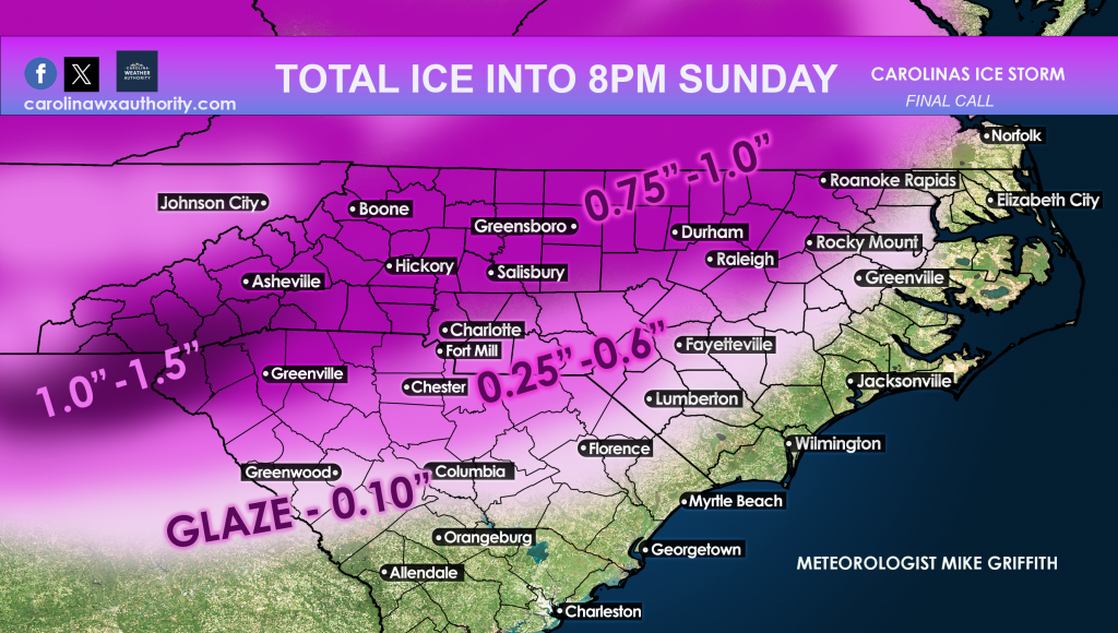 Final Call for Carolina Late-January Ice Storm - Carolina Weather Authority